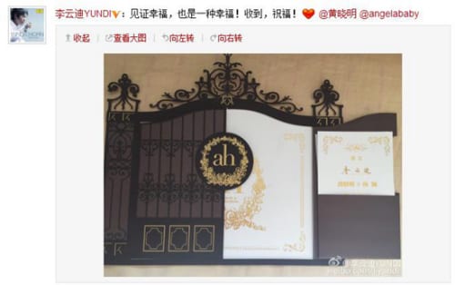 盤點(diǎn)明星婚禮喜帖：高圓圓剪紙喜帖 周杰倫玩3D  第1張
