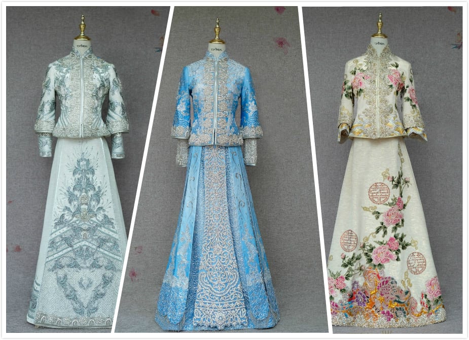 除了龍鳳褂和秀禾服，又有一種中式禮服火了！結婚前一定要知道  第6張