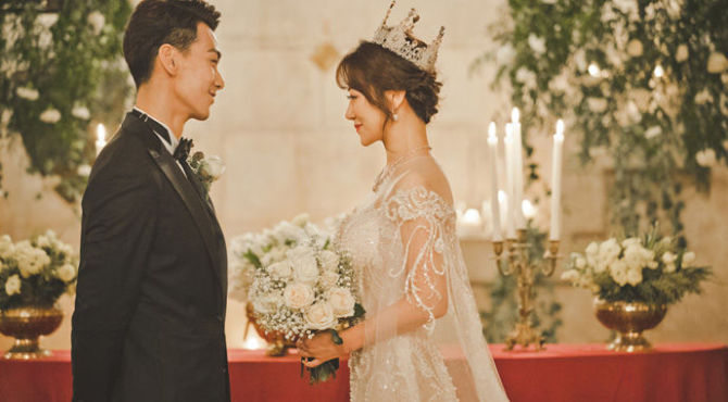 當季流行穿什么？看看明星怎么選婚紗！  第8張