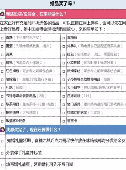 在家備婚超全計劃表 手把手教你足不出戶辦婚禮  第8張