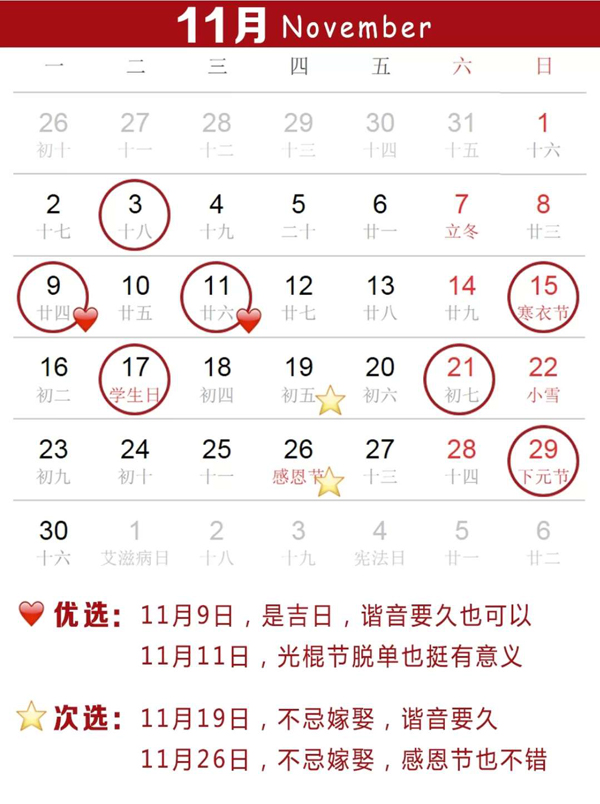  2020下半年領證吉日速查，這12天最好！  第7張