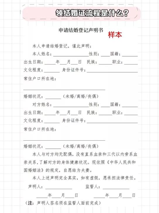 領證攻略|超詳細領證流程清單，附打印版！  第8張