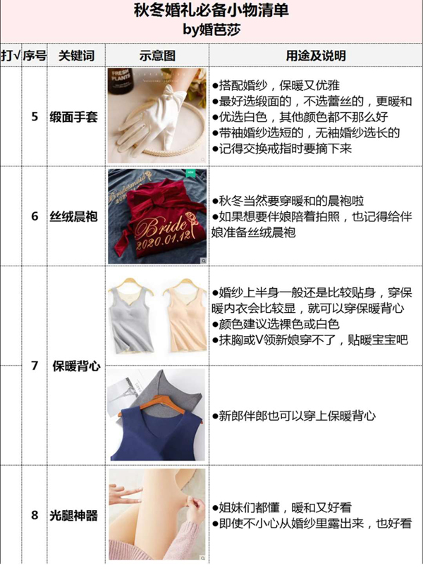 秋冬婚禮必看32個注意事項，附必買物品清單  第9張