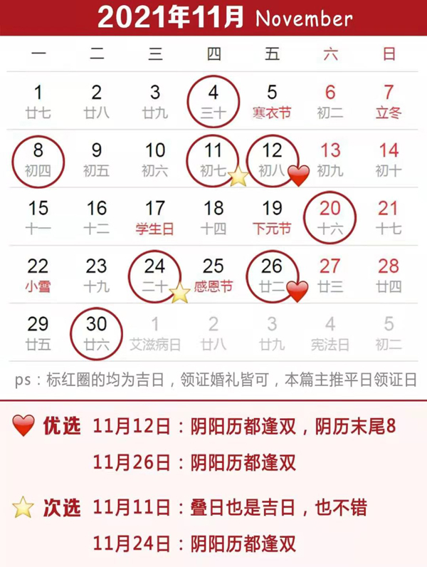 2021下半年領證吉日速查，這12天最好！  第6張