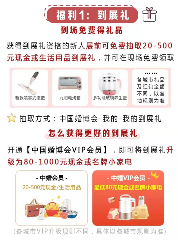 中國婚博會 | 新人必看6大【省錢攻略】開通VIP至少能省1萬+！  第2張