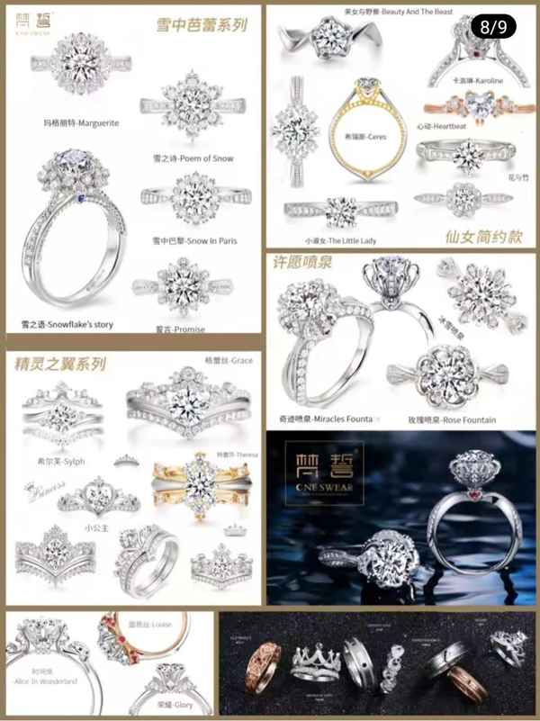 太全啦！！200余款大牌鉆戒對戒合集  第8張