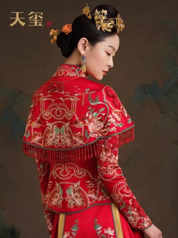 婚禮上的這些“司藤”風禮服，讓你秒變國風美人！  第6張