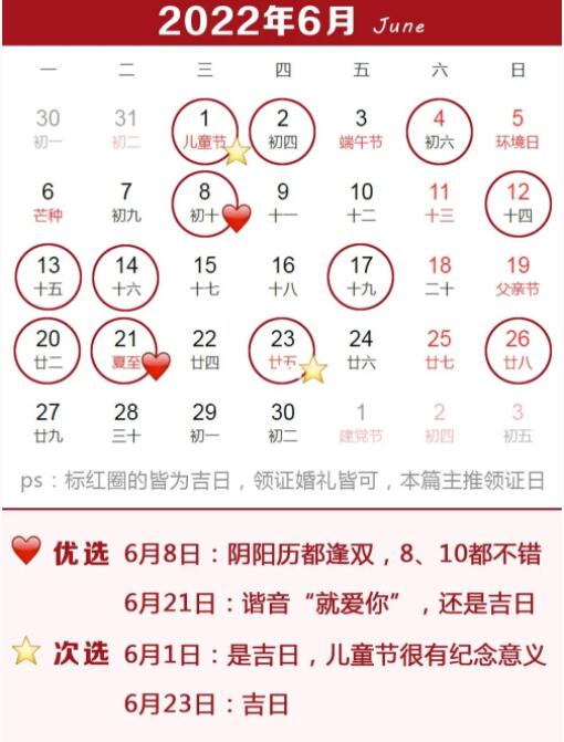 2022上半年結婚領證吉日公布，這3天需要預約  第7張